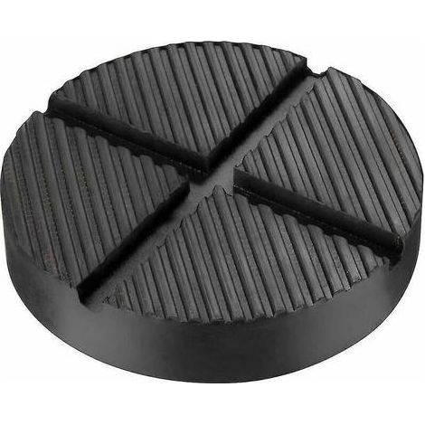 Coussinet en Caoutchouc Coussinet en Caoutchouc Coussinet de Cric de Voiture Plate-Forme de Levage Bloc de Voiture Rond Trolley Jack Tampon Changement de Pneu (1 Pcs, Noir),de (1/4)