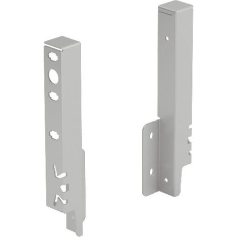 Kit de raccords de paroi arrière pour tiroir double paroi ARCITECH gris anthracite hauteur 78 mm - HETTICH