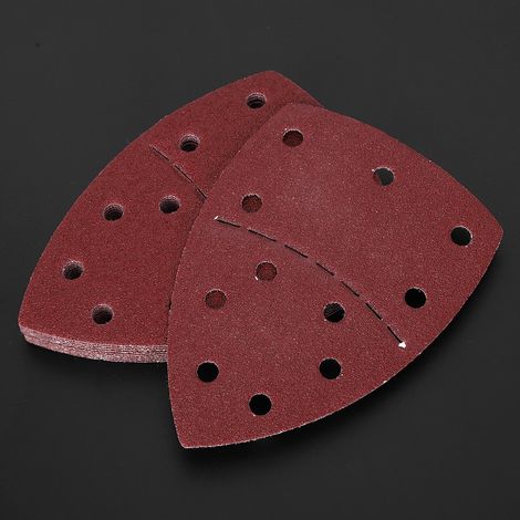 60 feuilles de papier de verre « souris », feuilles individuelles, 140 x 140 x 100 mm, 11 trous, grain 60 (1/5)