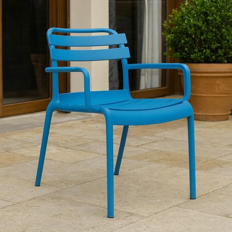 POLTRONA RACHELE 64X74XH80CM BLU. (1/5)