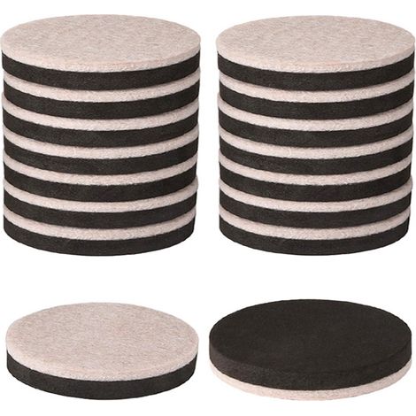 Ensemble de 16 pièces - rehausseurs de meubles - rehausseurs de lit - feutrine pour meubles - pieds de meubles autocollants - tapis antidérapants en feutre - protection de sol insonorisante - Noir - F (1/5)