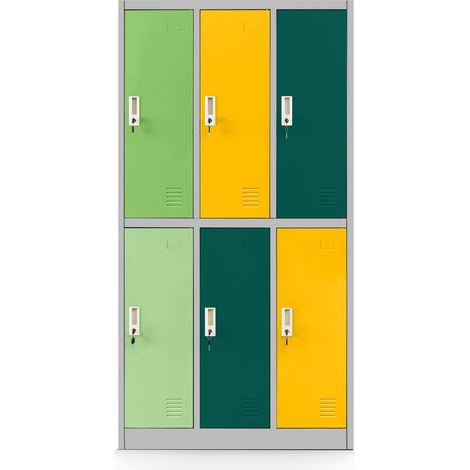 Armoire vestiaire modèle IGOREK, 1500 x 900 x 450 mm, gris multicolore
