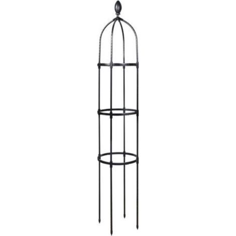 Tuteur de Jardin 145 cm Colonne rosiers Support pour Plantes grimpantes Ø 31.7 cm Obélisque de Jardin