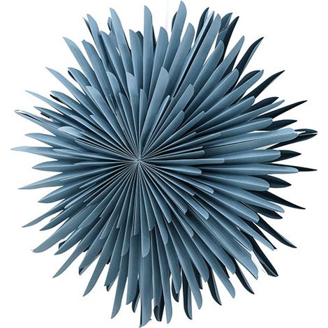 Sälen Weihnachtsstern mit Licht Papier Ø60 cm Pendelleuchte blau.
