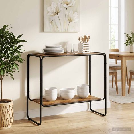 Aparador Madera envejecida 93.5 x 38 x 75 cm (1/4)