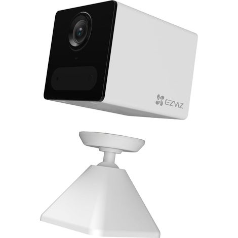 1080P Caméra Surveillance WiFi Interieur sans Fil sur Batterie 2000mAh, Caméra Bébé WiFi 2.4Ghz, Détection de Personne, 5m Vision Nocturne, Audio Bidirectionnel, Type C, Magnetic Mount Blanc (1/5)