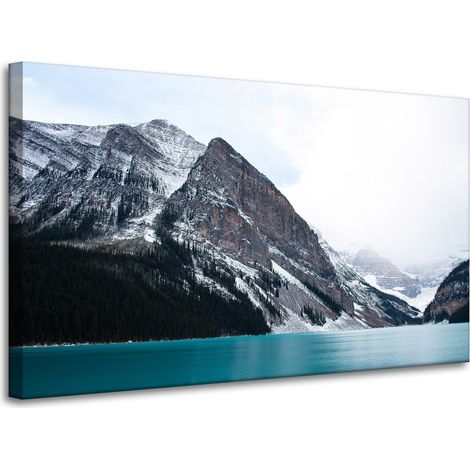 Leinwanddruck Naturlandschaft See 100x60