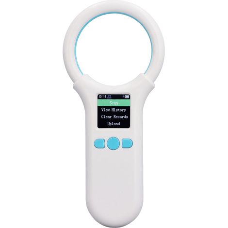 Lecteur de puces électroniques pour animaux, portable et rechargeable par USB (134,2 kHz/125 kHz). (1/5)