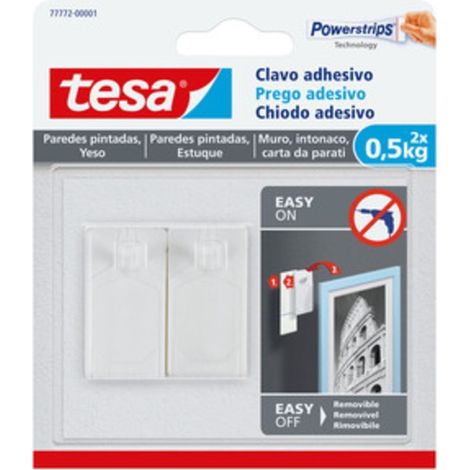 GANCIO ADESIVO TESA POWERSTRIPS QUADRO FISSI 2 PZ