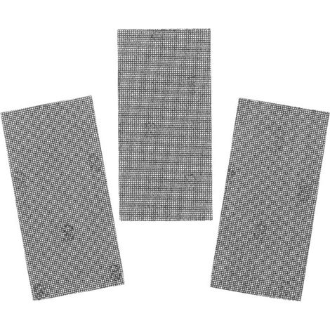3 Blatt 1/3 Maschenweite Schleifpapier (93x190mm) mit Klettverschluss Körnung 80 STY-STA39032-XJ (1/2)