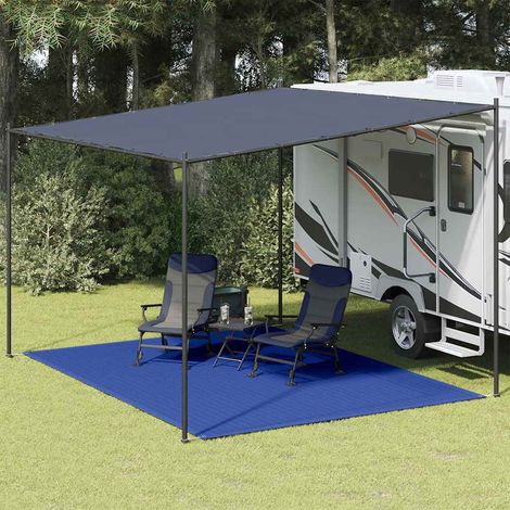 Tapis de tente 300x400 cm Bleu PEHD (1/5)