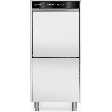 HENDI Geschirrspüler 50x60 für Tabletts und Töpfe – elektronisch gesteuert, mit Waschmitteldosiersystem und Ablaufpumpe, 400V/7100W, 595x777x(H)1335mm (1/5)