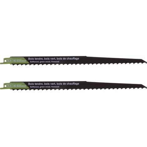 Lame de scie sabre classique bois SCID - Epaisseur 1,2 mm - Longueur 300 mm - Vendu par 2 (1/3)