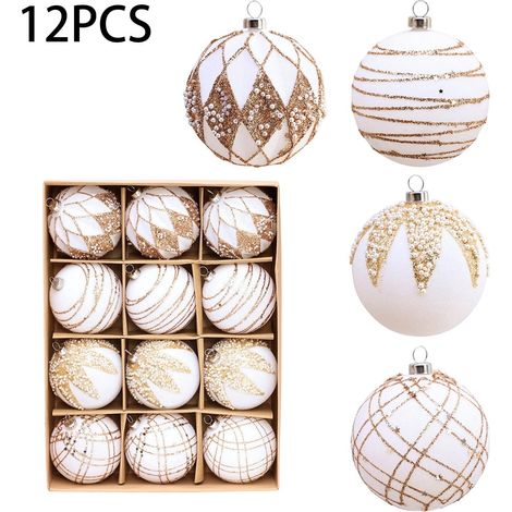 Ornement Suspendu - Boule Décorative Noël - Pour Intérieur Et Extérieur - Diamètre 24 Cm - Hauteur 18 Cm - 1 Pièce (1/5)