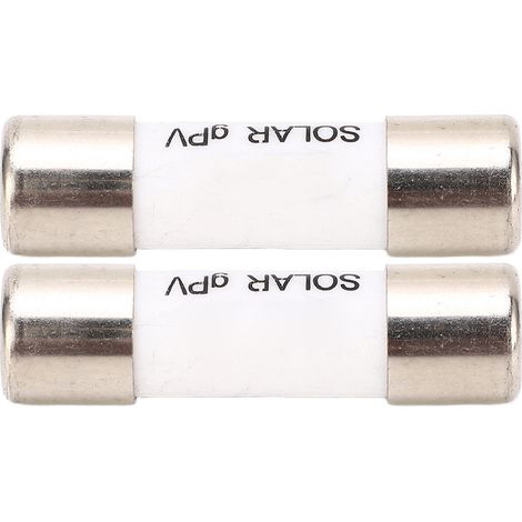 Lot de 2 fusibles photovoltaïques pour protection contre les courts-circuits, à noyau de quartz et tube en porcelaine, 1000 V CC, 30 A (1/5)
