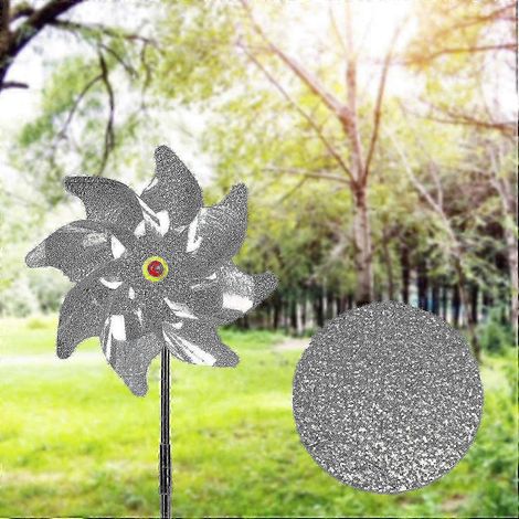 10er-Pack Windmühlenreflektoren zur Vogelabwehr – Reflektierende Vogelabwehr zum Schutz von Gärten, Obstplantagen und Höfen