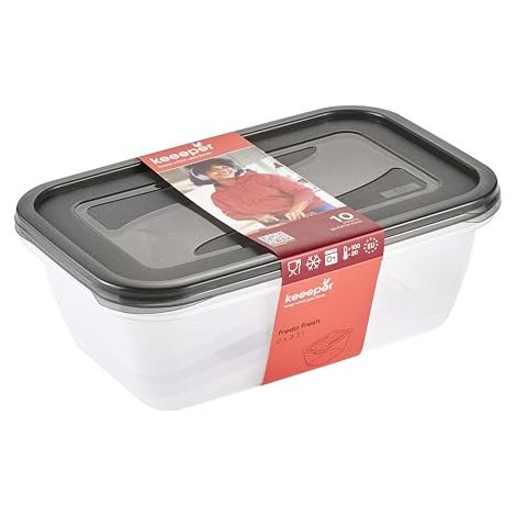 KEEEPER LOT DE 2 BOÎTES DE CONSERVATION RECTANGULAIRES FREDO FRESH DE 3,3 L 3068082700000