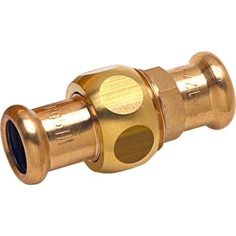 Raccord union laiton à sertir 8330 Ø18 tube cuivre chauffage et sanitaire - THERMADOR 833018