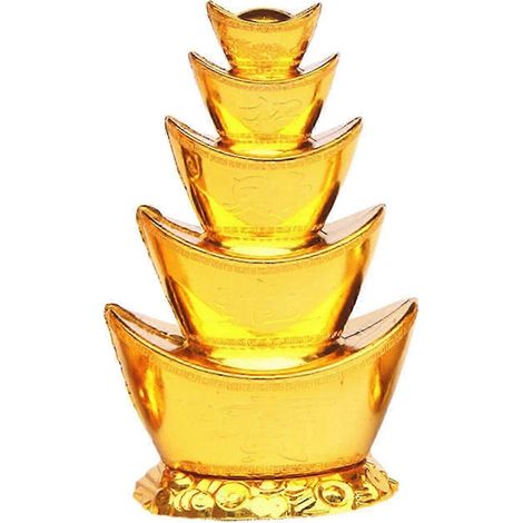 Sculpture de prospérité, figurine de richesse à poser au bureau, décoration pour le festival du printemps 2024, statuette créative avec bassin au trésor pour la chambre à coucher et la décoration inté (1/5)