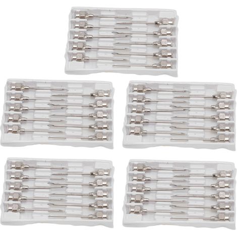 Injektionsnadeln aus Edelstahl für Geflügel und Schweine, Zubehör für Rinder- und Schweineinjektionen, 12 x 25 mm / 0,5 x 1,0 Zoll (1/5)