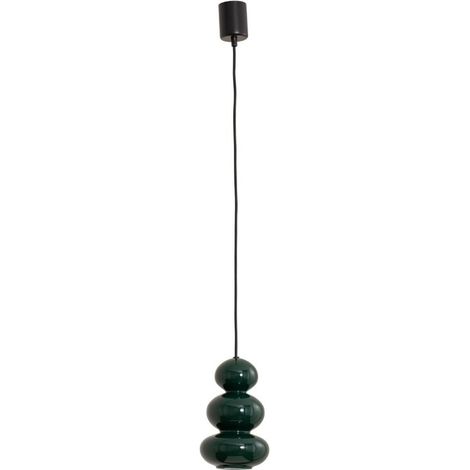 [GEBRAUCHT] B-Ware Oman Hängeleuchte Pendelleuchte Glas dunkelgrün glänzend Glasleuchte 14 cm (1/2)