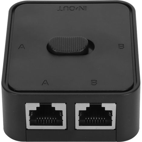 Gigabit-Netzwerk-Switch mit 2 CAT6 RJ45-Anschlüssen, 1-Eingang-2-Ausgang-Netzwerk-Splitter ohne Netzteil, kompakter Netzwerk-Switch