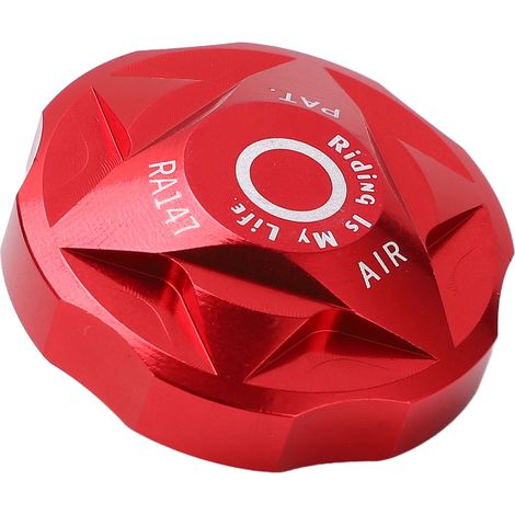 Ventilkappe für Vorderradgabel, Ventilkappe aus Aluminiumlegierung für Mountainbikes, rot (1/5)