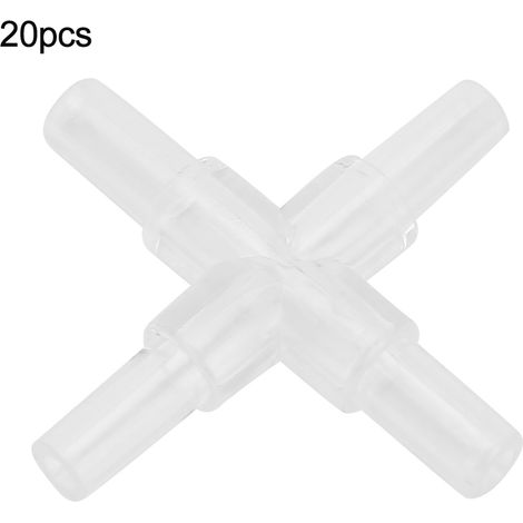 Lot de 20 adaptateurs pour aquarium, raccords en 4 voies pour tuyau de pompe à air. (1/5)
