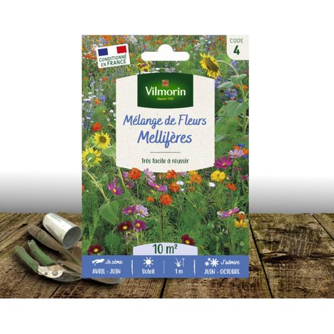 Graines en mélange de Fleurs - Fleurs Mellifères/Sachet - 10 m²