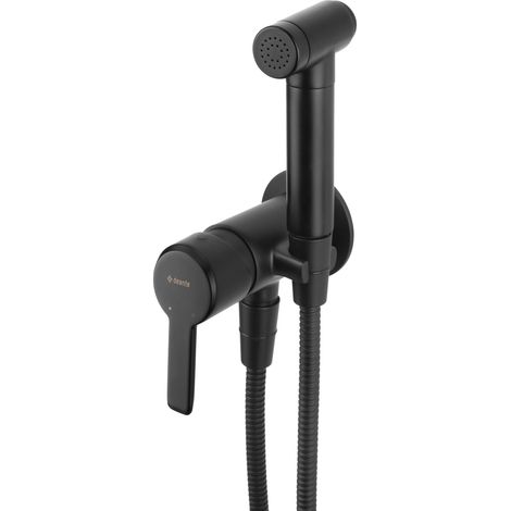 Deante Arnika Bidet-Einhebelarmatur schwarz matt (1/2)