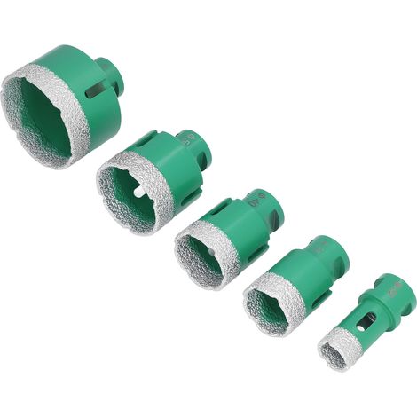 Ensemble de 6 scies cloches diamantées M14 pour meuleuse d'angle, scie cloche de brasage pour verre, céramique, marbre et granit, forets diamantés 22/35/40/50/65 mm (QGJJGSKKQ5JT1JP01V0) (1/5)