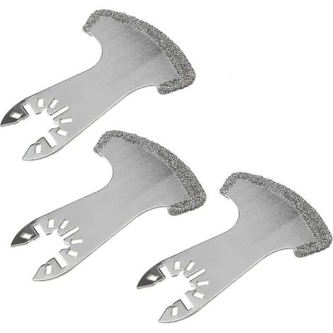 Lames de scie à coulis, ensemble de 3 lames oscillantes à grain diamanté pour outil multifonction (1/5)