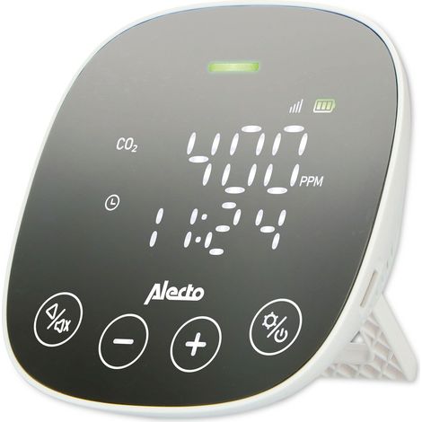 Alecto CO2-Messgerät mit NDIR-Sensor und Feuchtigkeitsmesser (1/5)