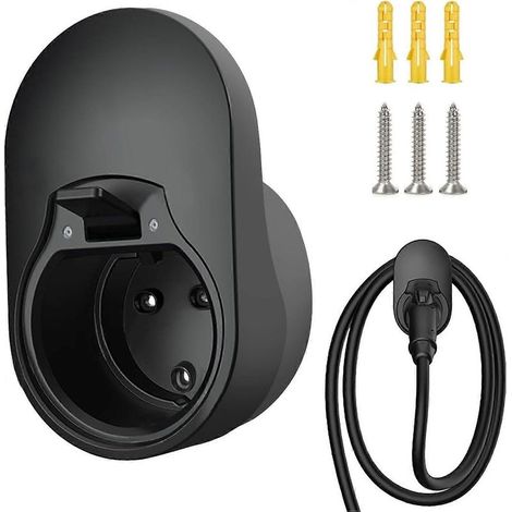 Support mural de type 2 - Support pour boîtier mural, support pour câble et prise, support pour chargeur de véhicule électrique Wallbox, support pour câble de boîtier mural, compatible (1/5)