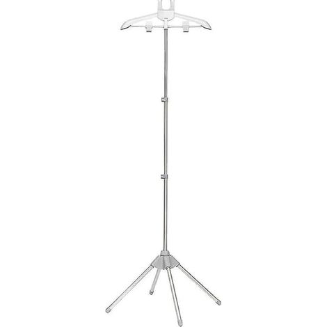 Support pour défroisseur vapeur - Support télescopique pliable pour défroisseur vapeur, cintre pour vêtements, porte-défroisseur vapeur gris (1/5)