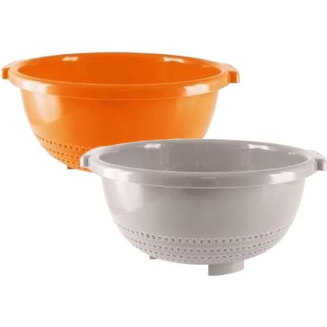 KIT SET 2 PZ MAURY'S SCOLAPASTA IN PLASTICA COLORATO MARE 26CM CHIC (1/5)