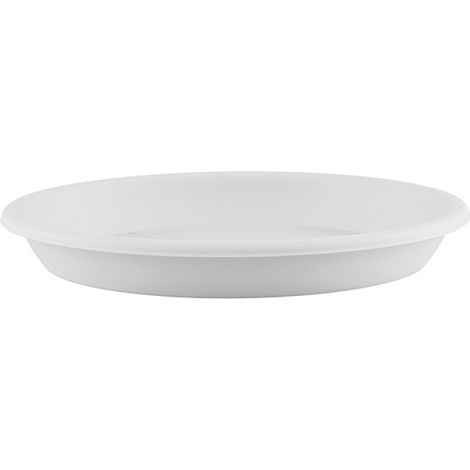 Soucoupe Ronde 65cm Blanche Protection Anti-fuite Pour Pots De Grande Taille - Artevasi