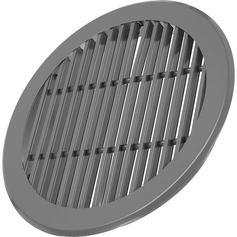 12 Inch Diffuseur Rond De Plafond, Grille D'Aluminium Sortie Circulaire Ventilation De Toit Pour Plafond Mur HVAC Salle De Bain Cuisine Garage Conduit, Gris Foncé (1/5)
