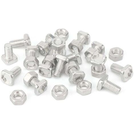 50 Pieces Greenhouse Nuts and Bolts, XU,Greenhouse for installing and fixing Greenhouse, superior quality product, durable and reliable, selected materials, complies with standards - (1/4)