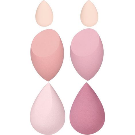 Éponges à maquillage Drift Bottle Beauty Egg, éponge à fond de teint en forme de goutte, coffret cadeau avec pot, design macaron, mini éponge biseautée couleur goutte d'eau (1/5)