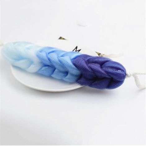 Serviette de bain tendance en forme de fleur, facile à manipuler et à tirer sur le dos, avec sangle et accessoires de salle de bain.