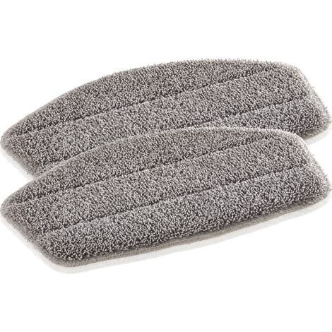 Leifheit 2er Set Ersatzpads Dampfreiniger CleanTenso, Dampfbesen Wischbezug für eine porentiefe Reinigung, Dampfmop Ersatz mit Klettunterseite