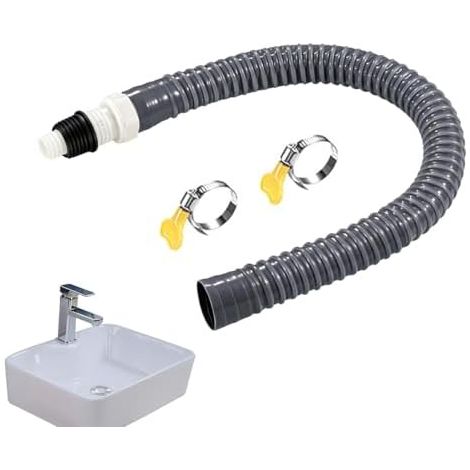 Raccord triple pour tuyau d'arrosage, adaptateur de vidange à 3 voies, système de 7,87 pouces, raccord de plomberie robuste, conception minimaliste pour une installation par un technicien. (1/5)
