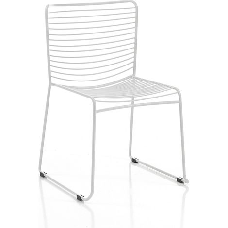 Set 2 sedie da interno / esterno HAZEN WHITE