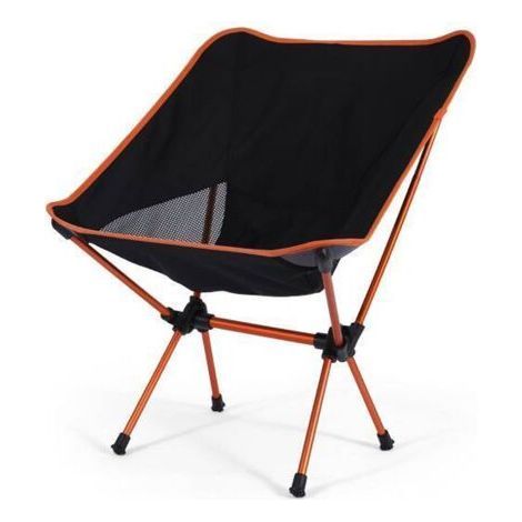 Petite chaise de camping, chaise pliante compacte pour adultes - 200 lb - Chaise de randonnée légère pour l'extérieur, la pêche, la randonnée, les pique-niques, la plage - Chaise (Orange) (1/4)