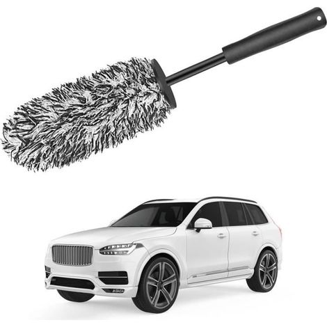 Felgenbürste, Mikrofaser-Reinigungsbürste, Premium-Mikrofaser-Reinigungsbürste, Aluminiumfelgenbürste (1/4)