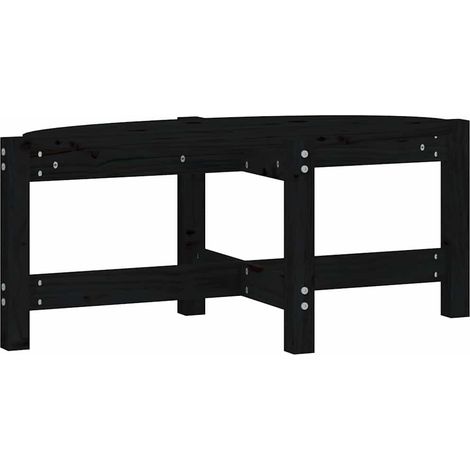 Maison Exclusive - Mesa de centro de madera maciza de pino negro (1/5)
