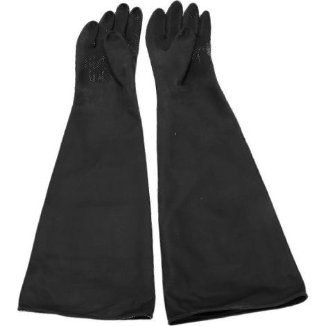 Gants de sablage compatibles avec les cabines de sablage, 60 x 20 cm