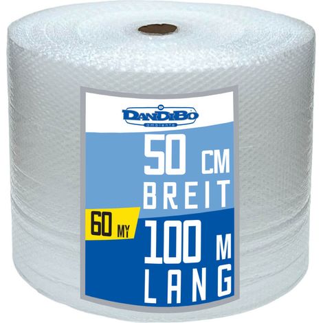 Luftpolsterfolie 50 cm x 100 m 60 my Stark Polsterfolie Umzugsfolie Knallfolie Noppenfolie (1/5)