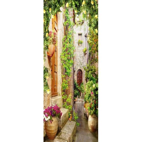 Selbstklebende Tapete – Wandbild – PVC – Wiederablösbar – Sofort einsatzbereit – Türsticker – Dekoration für Schlafzimmer, Wohnzimmer und Flure – 200 x 77 cm (1/5)